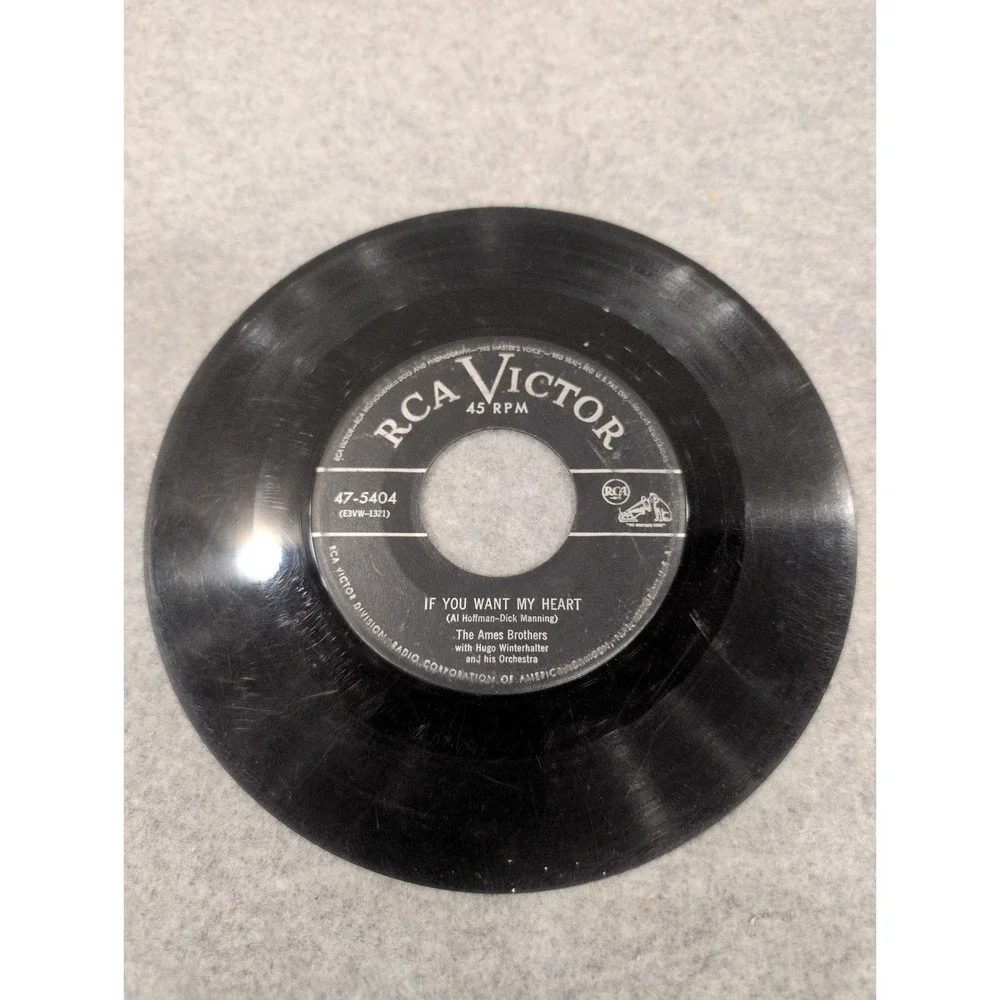 The Ames Brothers If You Want My Heart RCA Victor 47-5404 45 RPM Vinyl Record - Picture 3 of 3